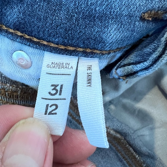 Ladies Size 31 / 12 LOFT Women's Skinny Jeans in Deep Blue GUC - Picture 3 of 6